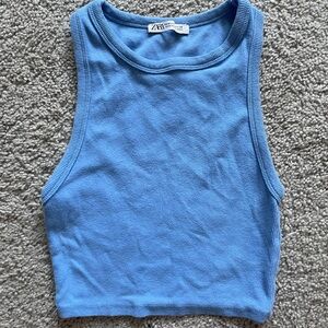 Blue Crop top from Zara
